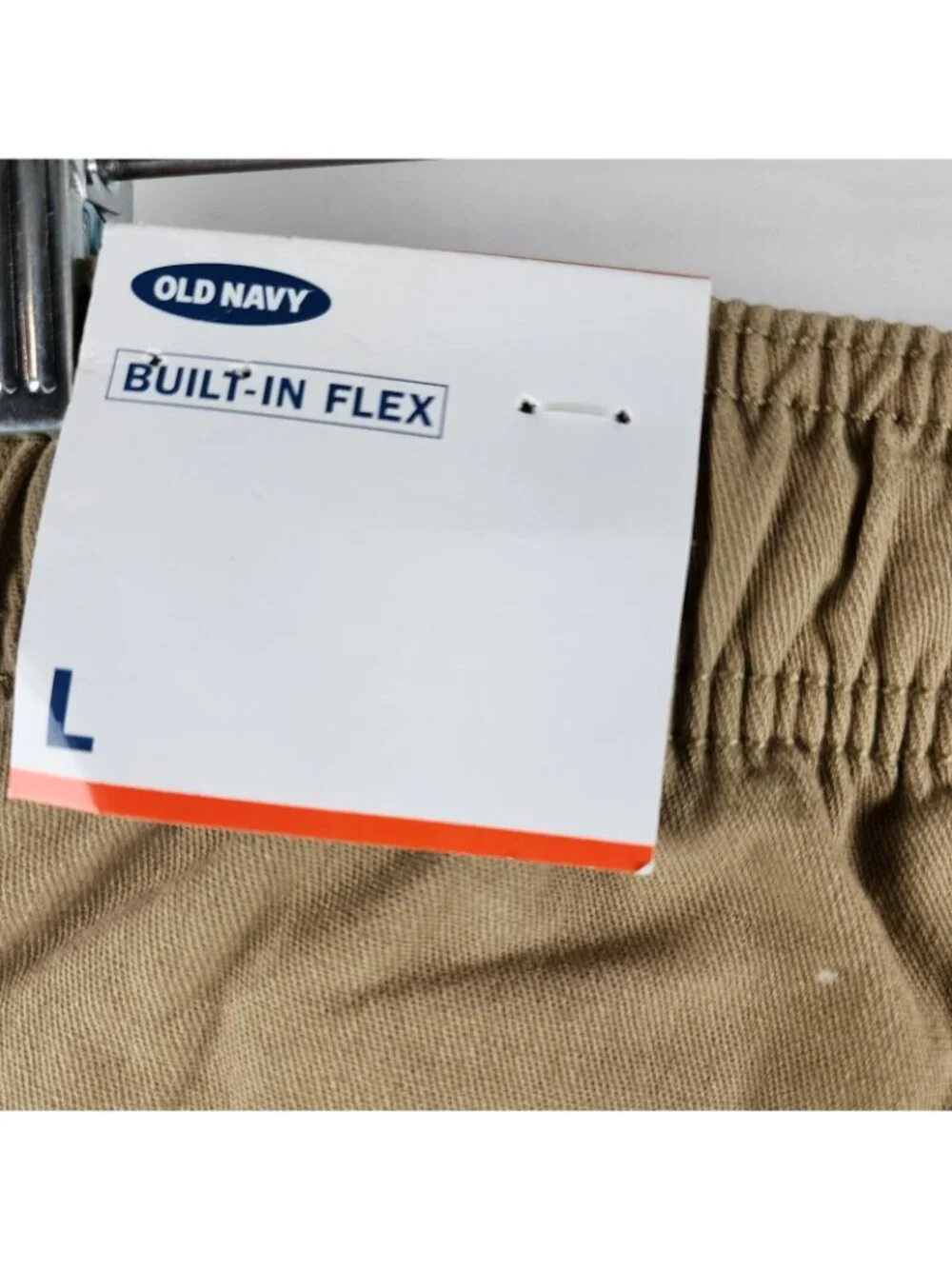 Old Navy Pants Mens Large Tan Built-in Flex Modern Joggers Tapered Leg 34x29 NWT